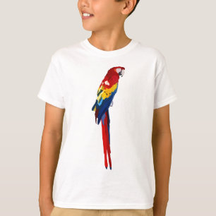 Camiseta S é para Scarlet Macaw