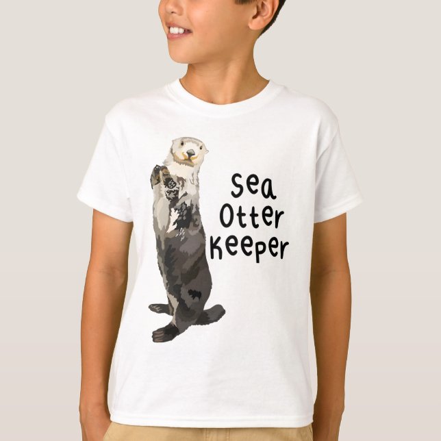 Camiseta S é para Sea Otter Keeper (Frente)