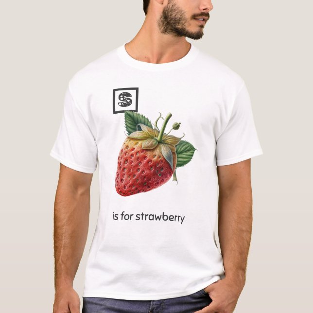 Camiseta S é para Strawberry T-Shirt (Frente)