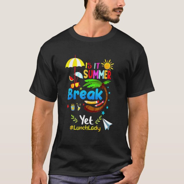 Camiseta S It Summer Break Ainda Almoçando Meninas (Frente)