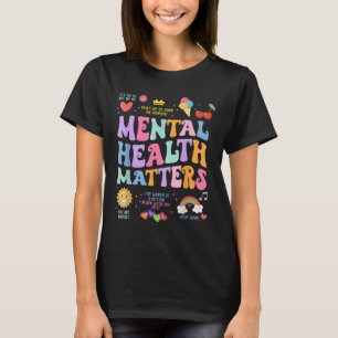 Camiseta S Mental Health Groovy Mental Health Awarness Mon