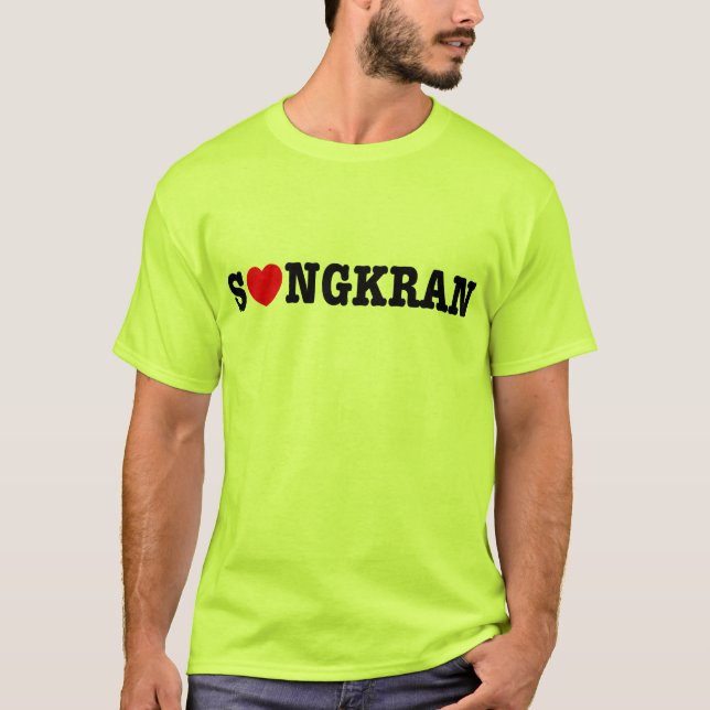 Camiseta S ❤ NGKRAN ~ Heart (Love) Songkran (Frente)