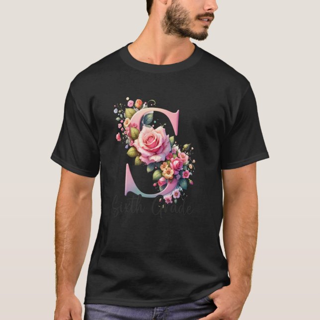 Camiseta S Para Professores do Sexto Grau Primeiro Dia das  (Frente)