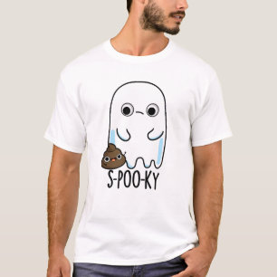 Camiseta S-Poo-ky Engraçado, Ghost Poop Pun