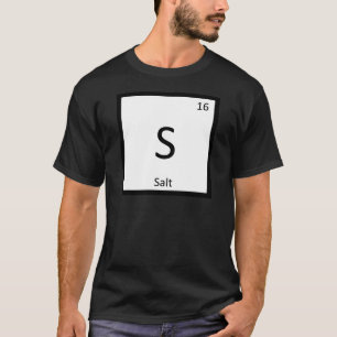 Camiseta S - Química do Sal Tabela Periódica Símbolo do Ele