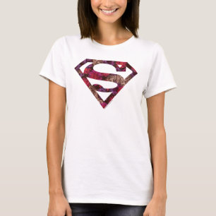 Camiseta S-Shield Floral Rosa