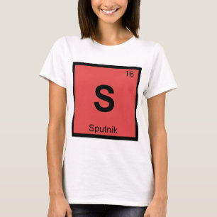 Camiseta S - Sputnik Tabela Periódica de Química Espacial R
