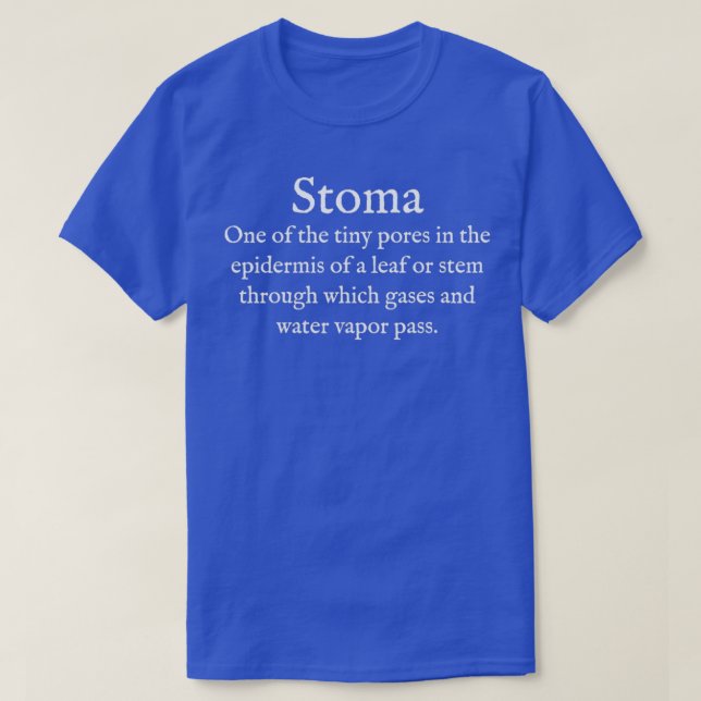 Camiseta S Stoma Assunto Botany Science Moribund Institute (Frente do Design)