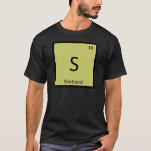 Camiseta S - Tabela Periódica Química Pônei Shetland Cavalo
