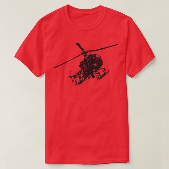 Camiseta SA 315B Lama Helicopter  (Frente do Design)