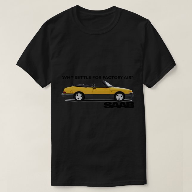 CAMISETA SAAB 900 CONVERSÍVEL (Frente do Design)