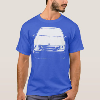 Camiseta Saab 93 OG 1rua clássico monoblock branco