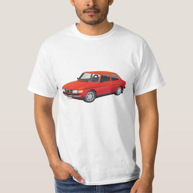 Camiseta SAAB 99 vermelho (Frente)