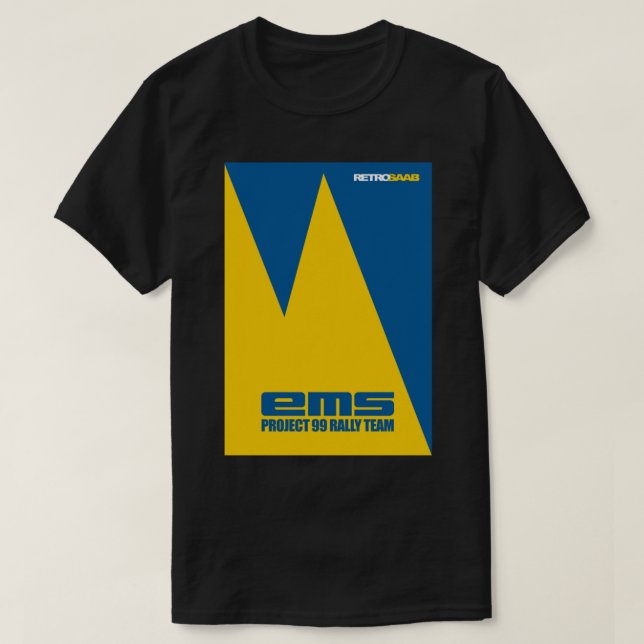 CAMISETA SAAB EMS RALLY TEAM (Frente do Design)
