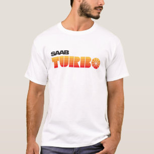 Camiseta SaAB Turbo - crachás de aspecto retro