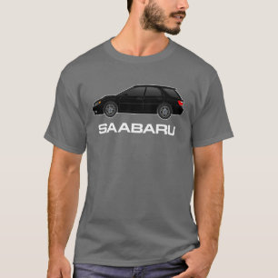Camiseta saabaru 9-2X no preto