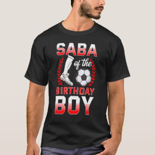 Camiseta Saba Do Aniversário Do Jogador De Futebol Do Bday