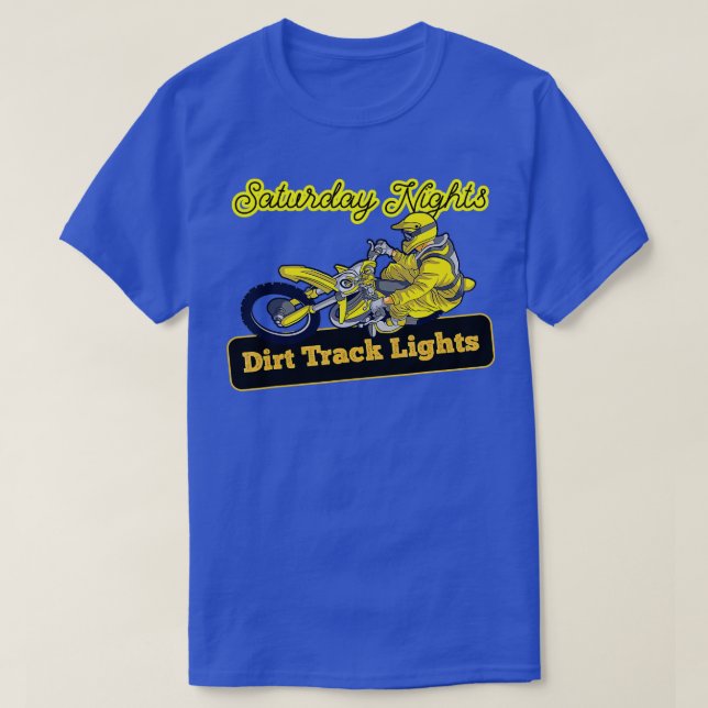 Camiseta Sábado À Noite De Ira Luzes De Motocross Dirt B (Frente do Design)