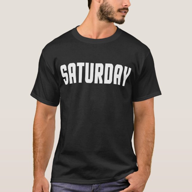 Camiseta Sábado, Dias da semana (Frente)