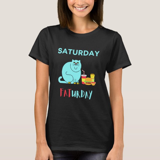 Camiseta Sábado Faturday Gat Cheeseburger (Frente)