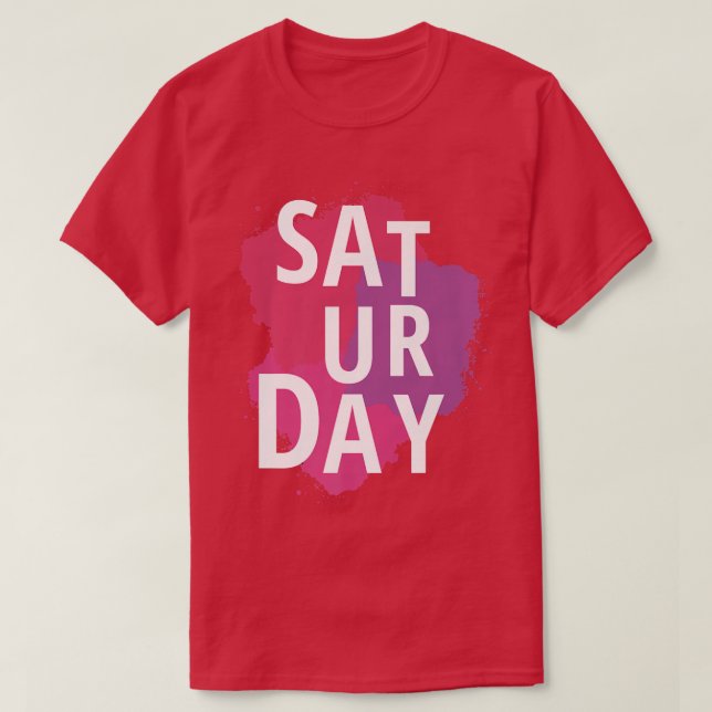 Camiseta Sábado, fim de semana 28315042 (Frente do Design)