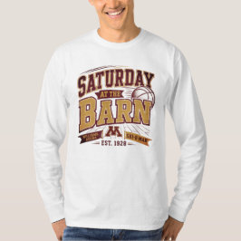 Camiseta Sábado No Design de Basquete do Celeiro