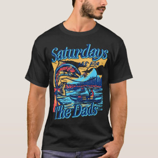 Camiseta Sábados Para Pais Piada de Pesca Dia dos Pais