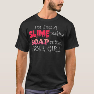 Camiseta Sabão de Fazer de lodo cortando diafragma ASMR