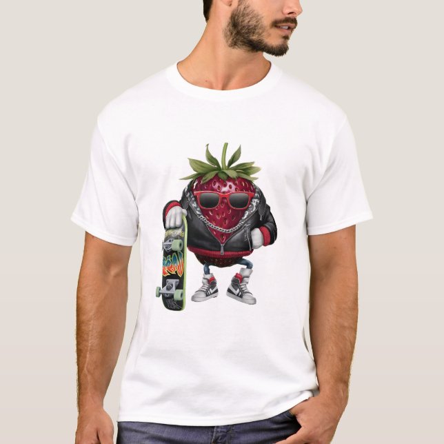 Camiseta sabão engraçado amante legal morango (Frente)