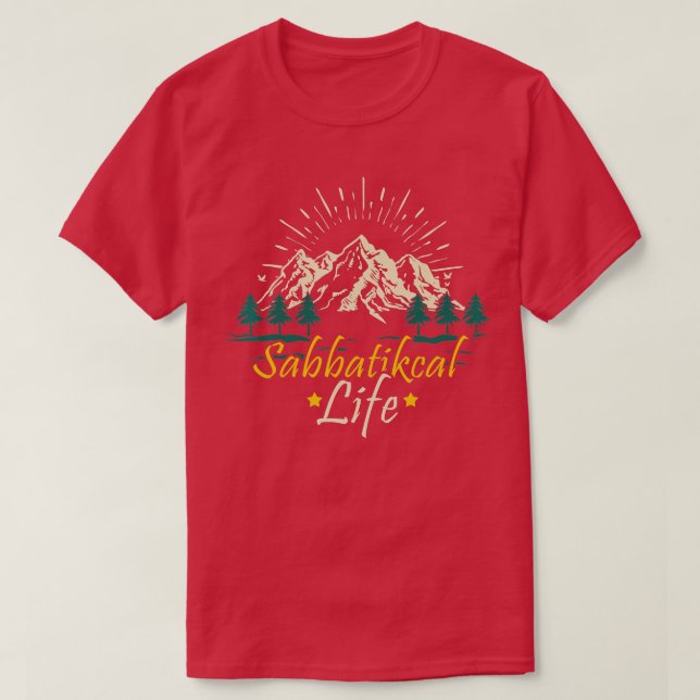 Camiseta Sabbatical Life Final Year Travel Office Sabbat Be (Frente do Design)
