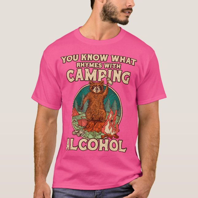Camiseta Sabe O Que Rita Com O Acampamento De Álcool (Frente)