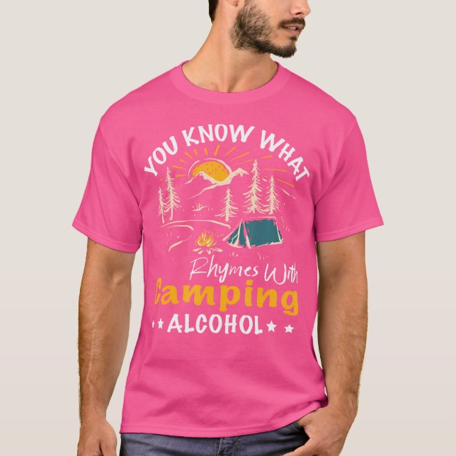 Camiseta Sabe O Que Rita Com O Ataque De Álcool A Caminhar  (Frente)