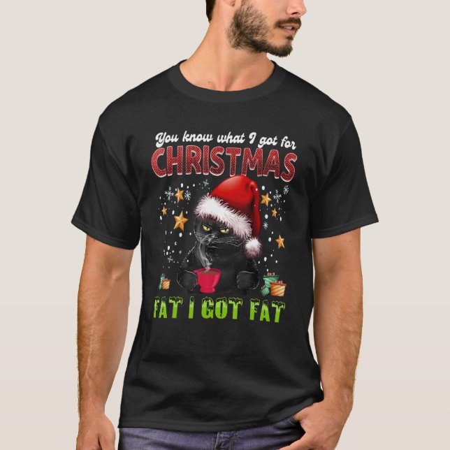 Camiseta Sabe O Que Tenho Para O Gordo De Natal. (Frente)