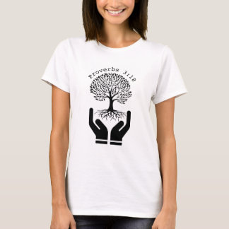 Camiseta Sabedoria como uma árvore da vida - Cristã