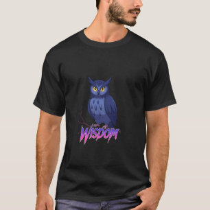 Camiseta Sabedoria de Coruja Estilo Épico Criatura Inteligê