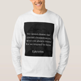 Camiseta Sabedoria de Epictetus: empoderamento através da r