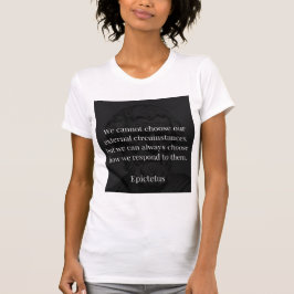 Camiseta Sabedoria de Epictetus: empoderamento através da r