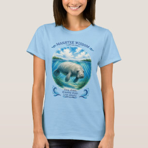 Camiseta Sabedoria do Peixe-Boi Sob o Mar Tropical