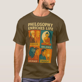 Camiseta Sabedoria Equilíbrio Coragem Perspicácia