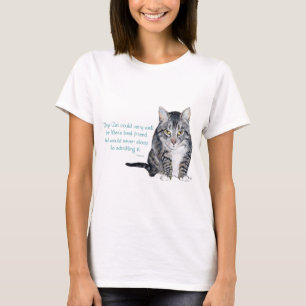 Camiseta Sabedoria Felina - e Amizade