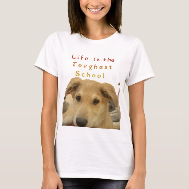 Camiseta Sabedoria ouro: Uma Visão Cachorra da Escola da Vi (Frente)