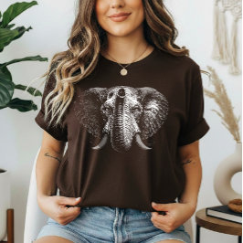 Camiseta Sabedoria – Retrato de Elefante