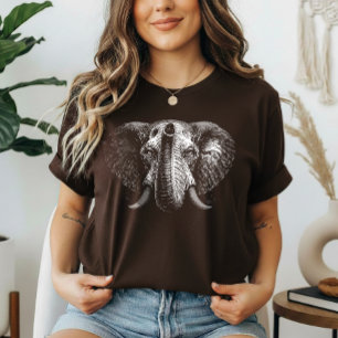 Camiseta Sabedoria – Retrato de Elefante 