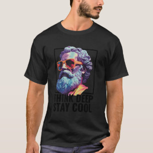 Camiseta Sabedoria Sócrates Cita Filosofia Moderna