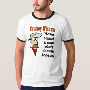 Camiseta Sabedoria/tabaco do vaqueiro