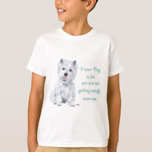 Camiseta Sabedoria Westie - Cachorro Gordo?