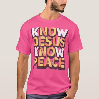 Camiseta Sabem Jesus Sabem Paz, Coragem Religiosa Cristã