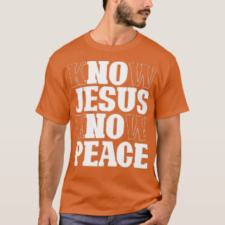Camiseta Sabem Jesus Sabem Paz Religião Igreja de Deus Cris