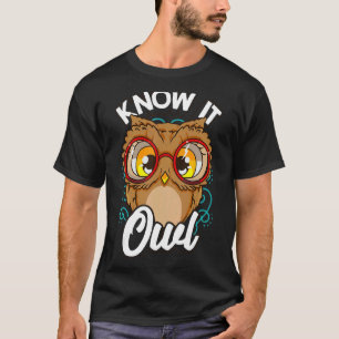 Camiseta Sabem Que Coruja Pun Animal Puns Bonitos Sarcástic