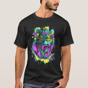Camiseta Saber Dourado Gato De Tigre Extinto Animal Pré-His